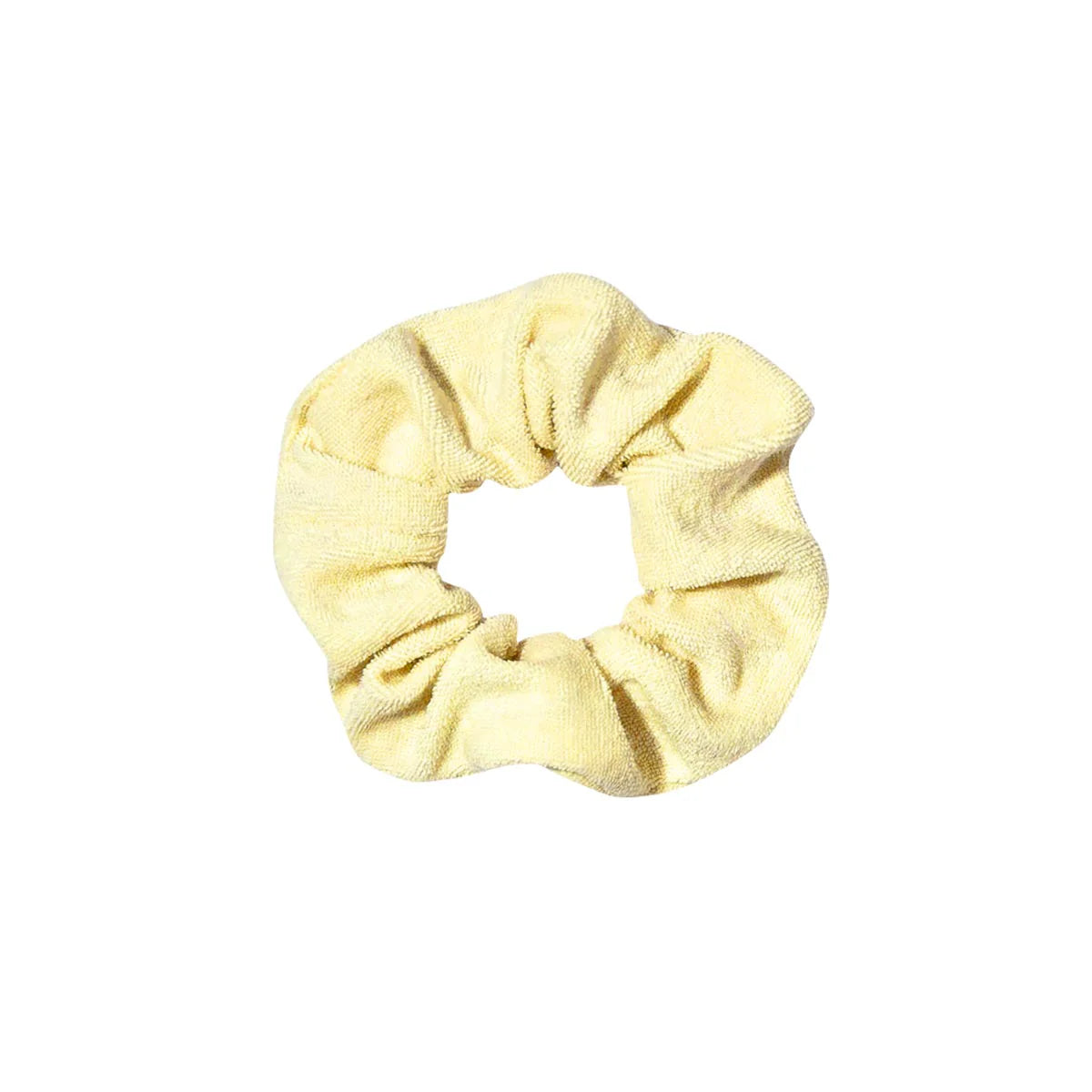 Yellow Terry Towelling Scrunchie