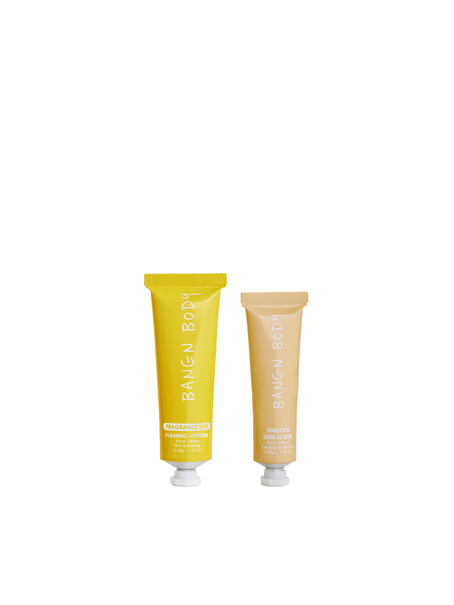 FREE Mini Fragrance Free Firming Lotion & Mini Smooth Skin Scrub