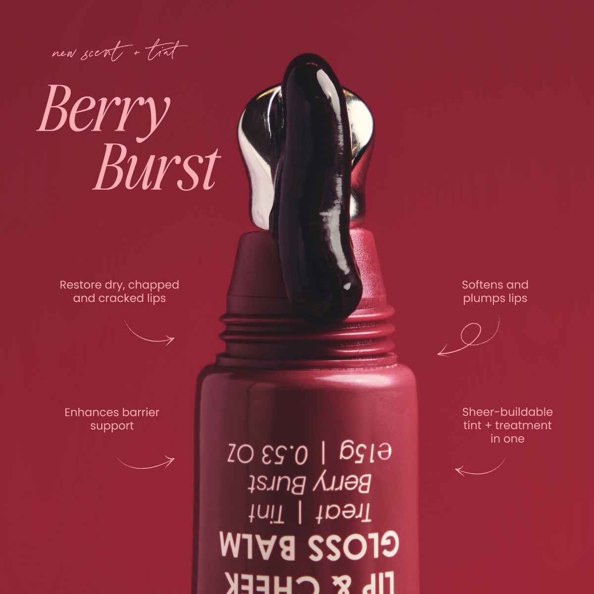 Lip & Cheek Gloss Balm - Berry Burst