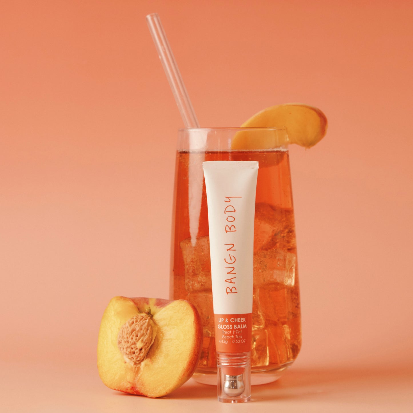 Lip & Cheek Gloss Balm - Peach Tea